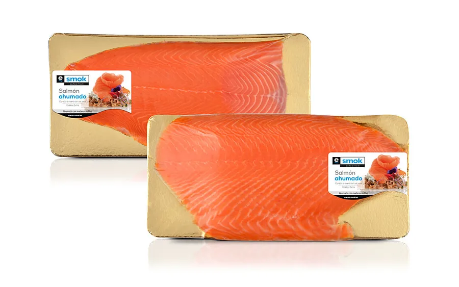 Salmón ahumado media pieza