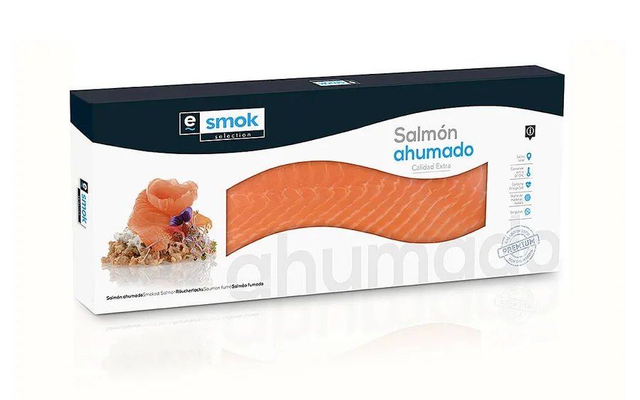 Salmón ahumado en estuche