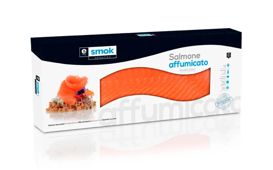 Salmone affumicato in astuccio