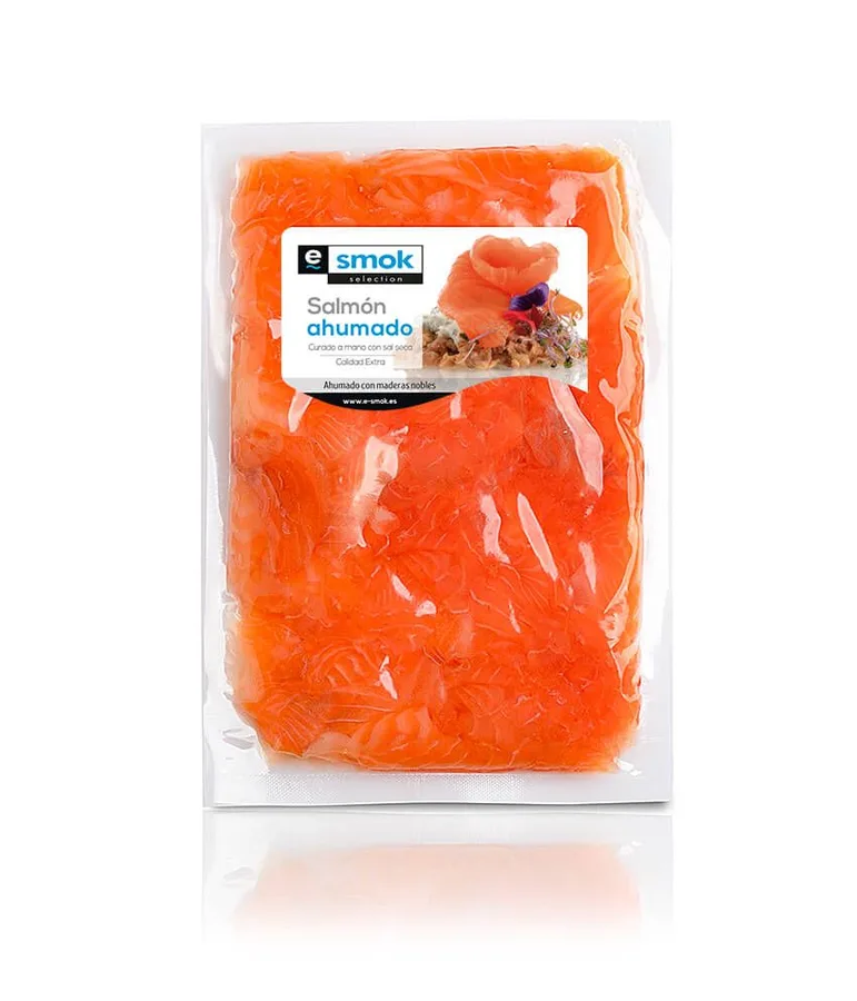 Recortes de salmón ahumado 100 g